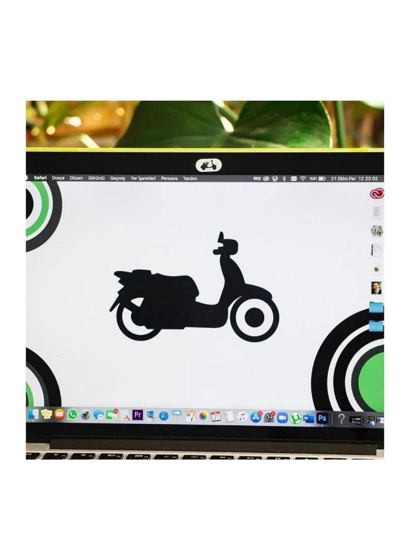 Funsy Laptop & Tablet Camera Cover | Scooter | Mini | White - Image 5